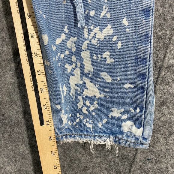 Madewell Jeans 23 Dadjean Light Blue High Rise Denim Boyfriend Bleached Edition - Picture 11 of 16